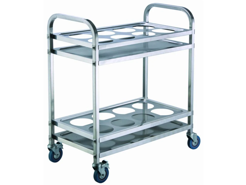 2-Tier Stainless Steel Seasoning Cart LSY-8208